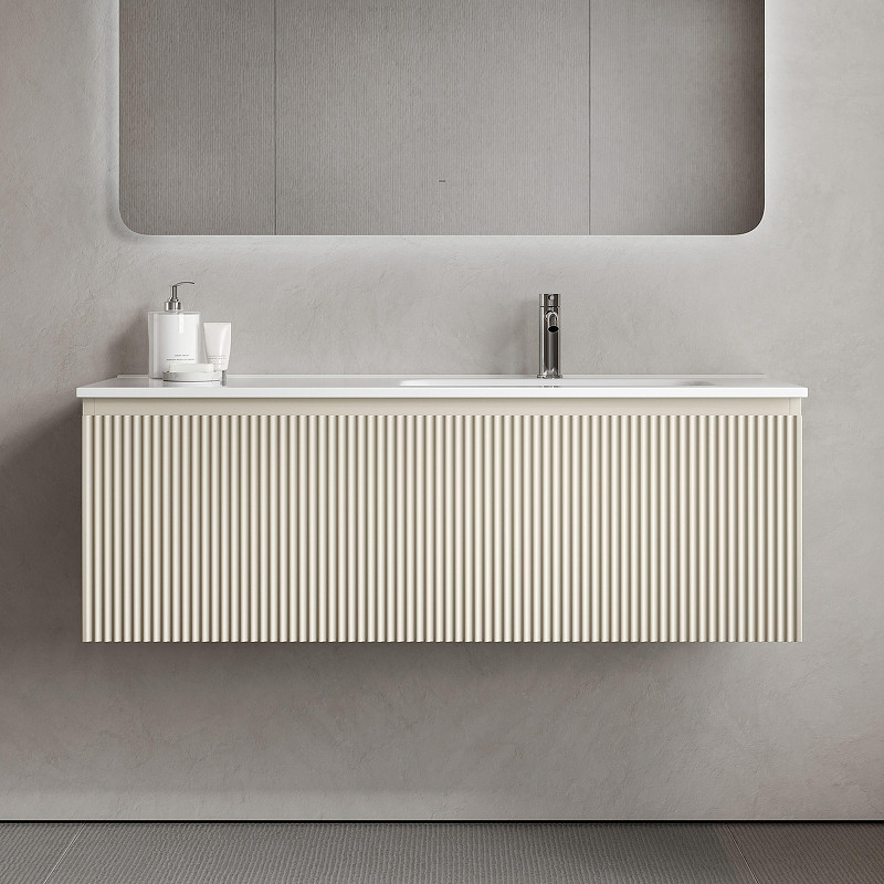 Тумба под раковину Sancos Snob R 1.0 100 R SNR1.0100RCE подвесная цвет Beige Soft