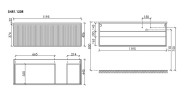 Тумба под раковину Sancos Snob R 1.0 100 R SNR1.0100RCE подвесная цвет Beige Soft