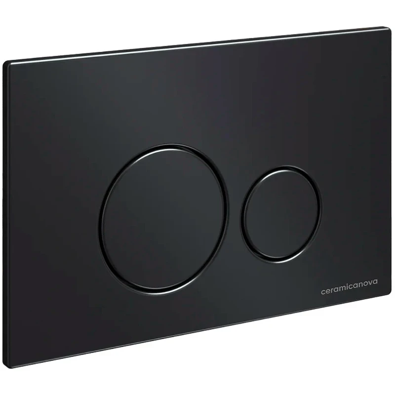 Комплект унитаза с инсталляцией Ceramicanova Metropol CN4002MB_1001B_1000 с сиденьем Микролифт и Черной матовой клавишей смыва