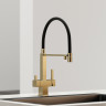 Смеситель для кухни Sancos Moro SC4006BG Золото брашированное Черный