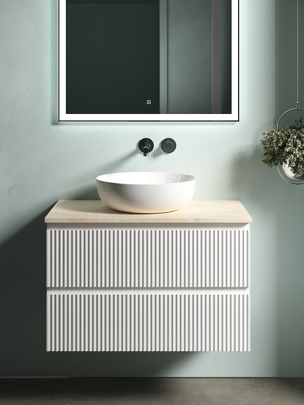 Тумба под раковину Sancos Snob R 80 SNR80W подвесная Bianco