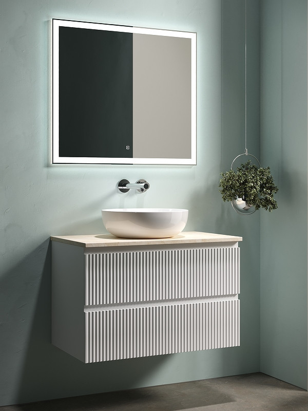 Тумба под раковину Sancos Snob R 80 SNR80W подвесная Bianco