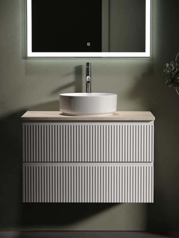 Тумба под раковину Sancos Snob R 80 SNR80W подвесная Bianco