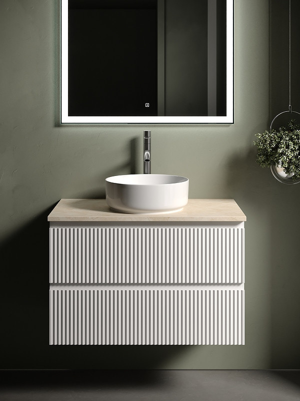 Тумба под раковину Sancos Snob R 80 SNR80W подвесная Bianco