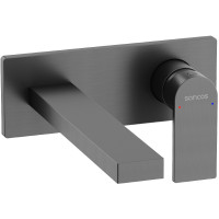 Смеситель для раковины Sancos Studio SC9017GG Вороненая сталь