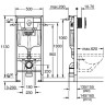 Комплект унитаза Ceramicanova Uno Rimless CN11001 с инсталляцией Grohe Rapid SL 38721001