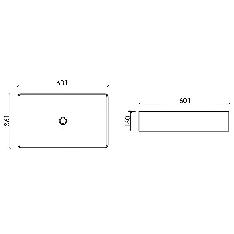 Раковина-чаша Ceramicanova Element 60 CN6070MB Черная матовая