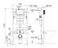 Комплект унитаза с инсталляцией Ceramicanova Metropol CN4002MB_1002B_1000 с сиденьем Микролифт и Черной матовой клавишей смыва