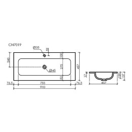Раковина Ceramicanova Grace 90 CN7019MB Черная маиовая