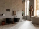 Комплект унитаза с инсталляцией Ceramicanova Metropol CN4002MB_1001M_1000 с сиденьем Микролифт и клавишей смыва Хром матовый