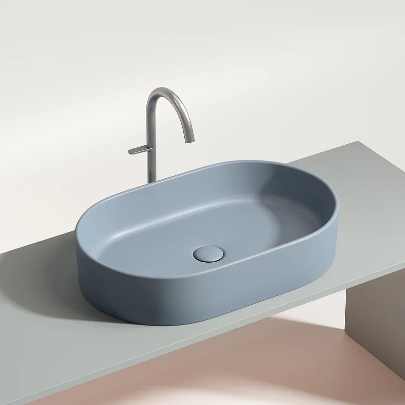 Раковина-чаша Ceramicanova Element 61 CN6048MHL Серо-голубая матовая