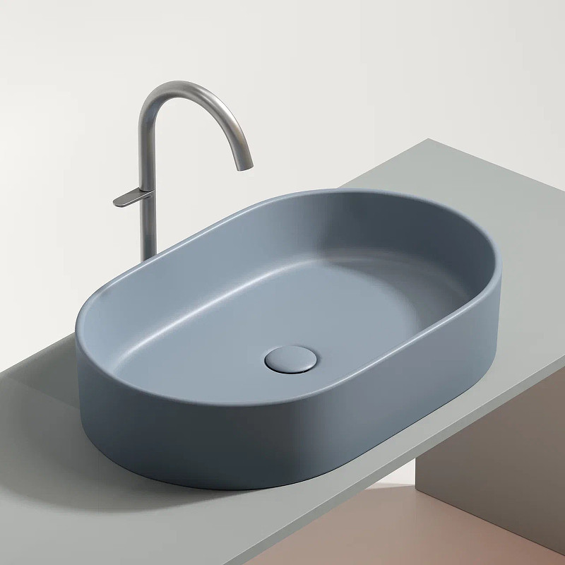Раковина-чаша Ceramicanova Element 61 CN6048MHL Серо-голубая матовая