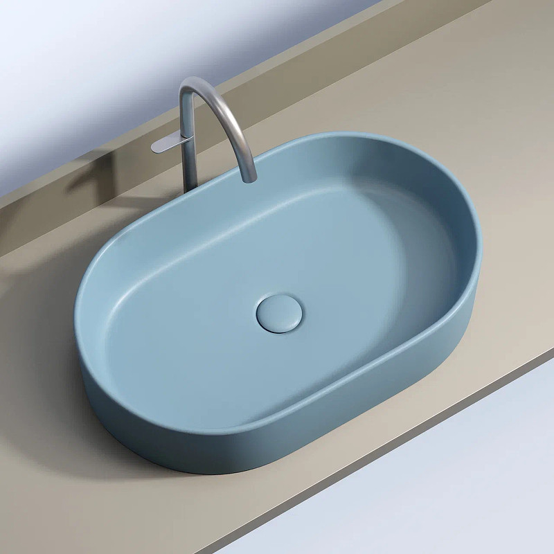 Раковина-чаша Ceramicanova Element 61 CN6048ML Голубая матовая