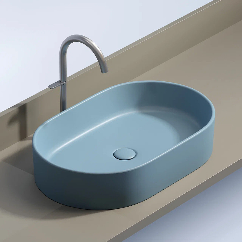Раковина-чаша Ceramicanova Element 61 CN6048ML Голубая матовая