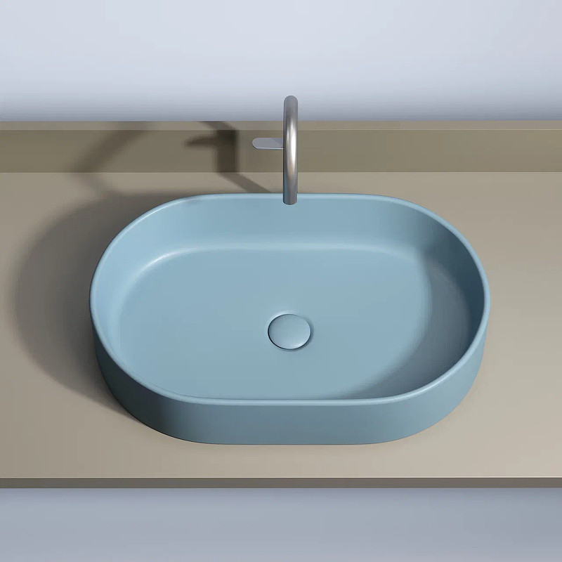 Раковина-чаша Ceramicanova Element 61 CN6048ML Голубая матовая