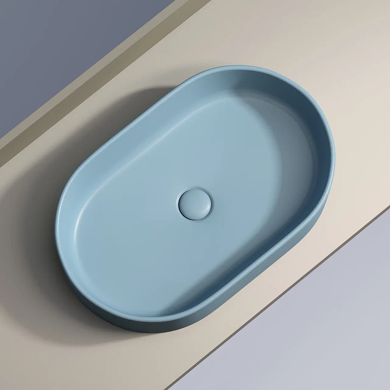 Раковина-чаша Ceramicanova Element 61 CN6048ML Голубая матовая