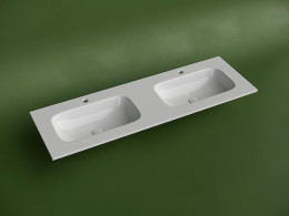 Раковина Ceramicanova Grace 140 CN7022 двойная Белая