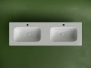 Раковина Ceramicanova Grace 140 CN7022 двойная Белая