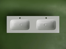 Раковина Ceramicanova Grace 140 CN7022 двойная Белая