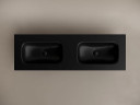 Раковина Ceramicanova Grace 140 CN7022MBwx двойная Черная матовая