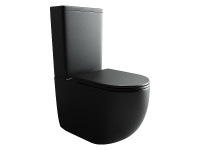 Унитаз-компакт Ceramicanova Metropol CN4001-BMB цвет Черный матовый без бачка с сиденьем Микролифт