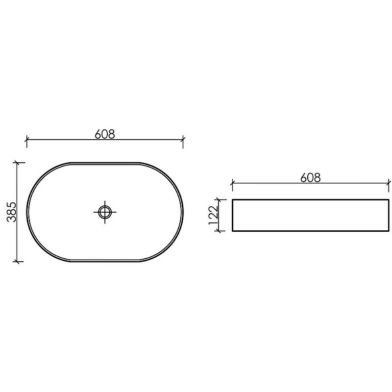 Раковина-чаша Ceramicanova Element 61 CN6048MSG Серая матовая