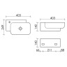 Раковина Ceramicanova Element 40 R CN6074R