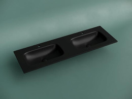 Раковина Ceramicanova Grace 140 CN7022MB двойная Черная матовая