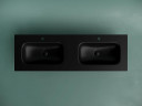 Раковина Ceramicanova Grace 140 CN7022MB двойная Черная матовая