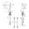 Смеситель для раковины Sancos Linn SC9019BG Золото брашированное
