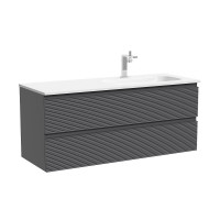 Тумба под раковину Sancos Folk 119,5 FL120RGS подвесная цвет Grey soft