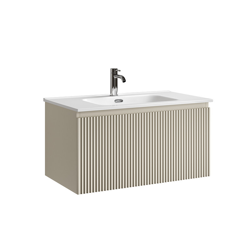 Тумба под раковину Sancos Snob R 1.0 80 SNR1.080CE подвесная цвет Beige Soft