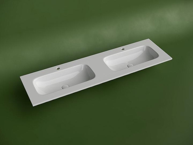 Раковина Ceramicanova Grace 160 CN7023 двойная Белая