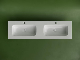 Раковина Ceramicanova Grace 160 CN7023 двойная Белая