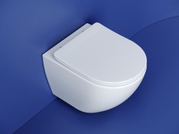 Унитаз Ceramicanova Metropol CN4002T подвесной Белый с сиденьем Микролифт