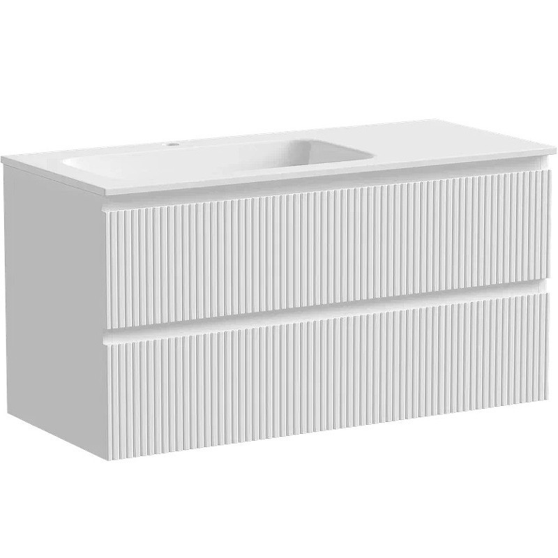 Тумба под раковину Sancos Snob T 100 L SNT100LW подвесная Bianco