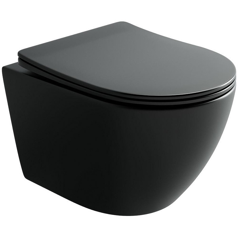 Унитаз Ceramicanova Uno CN11001TMB Черный матовый с сиденьем Микролифт