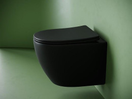 Унитаз Ceramicanova Uno CN11001TMB Черный матовый с сиденьем Микролифт