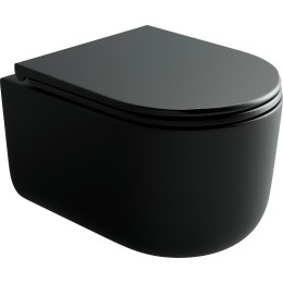 Унитаз Ceramicanova Ulma CN4006TMB подвесной Черный матовый с сиденьем Микролифт