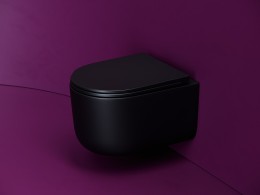 Унитаз Ceramicanova Ulma CN4006TMB подвесной Черный матовый с сиденьем Микролифт