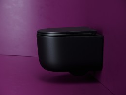 Унитаз Ceramicanova Ulma CN4006TMB подвесной Черный матовый с сиденьем Микролифт