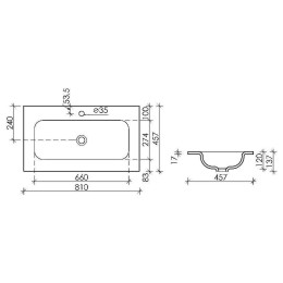 Раковина Ceramicanova Grace 80 CN7012MB Черная матовая