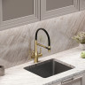 Смеситель для кухни Sancos Garda SC4009BG Золото брашированное Черный