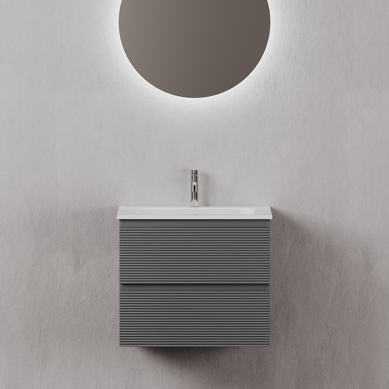 Тумба под раковину Sancos Folk 60 FL60GS подвесная Grey soft