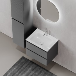 Тумба под раковину Sancos Folk 60 FL60GS подвесная Grey soft