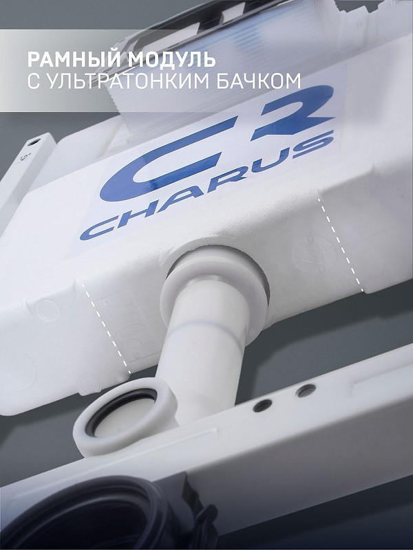 Комплект унитаза Ceramicanova Uno Rimless CN11001 с инсталляцией Charus City CR.200.21.01 с сиденьем Микролифт и клавишей смыва Хром глянцевый