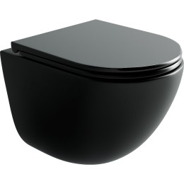 Унитаз Ceramicanova Vogue CN4008TMB подвесной Черный матовый с сиденьем Микролифт