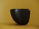 Унитаз Ceramicanova Vogue CN4008TMB подвесной Черный матовый с сиденьем Микролифт