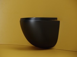 Унитаз Ceramicanova Vogue CN4008TMB подвесной Черный матовый с сиденьем Микролифт