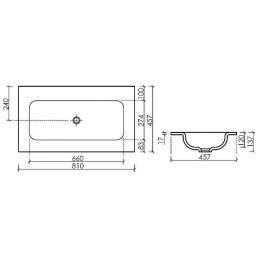 Раковина Ceramicanova Grace 80 CN7012MBwx Черная матовая